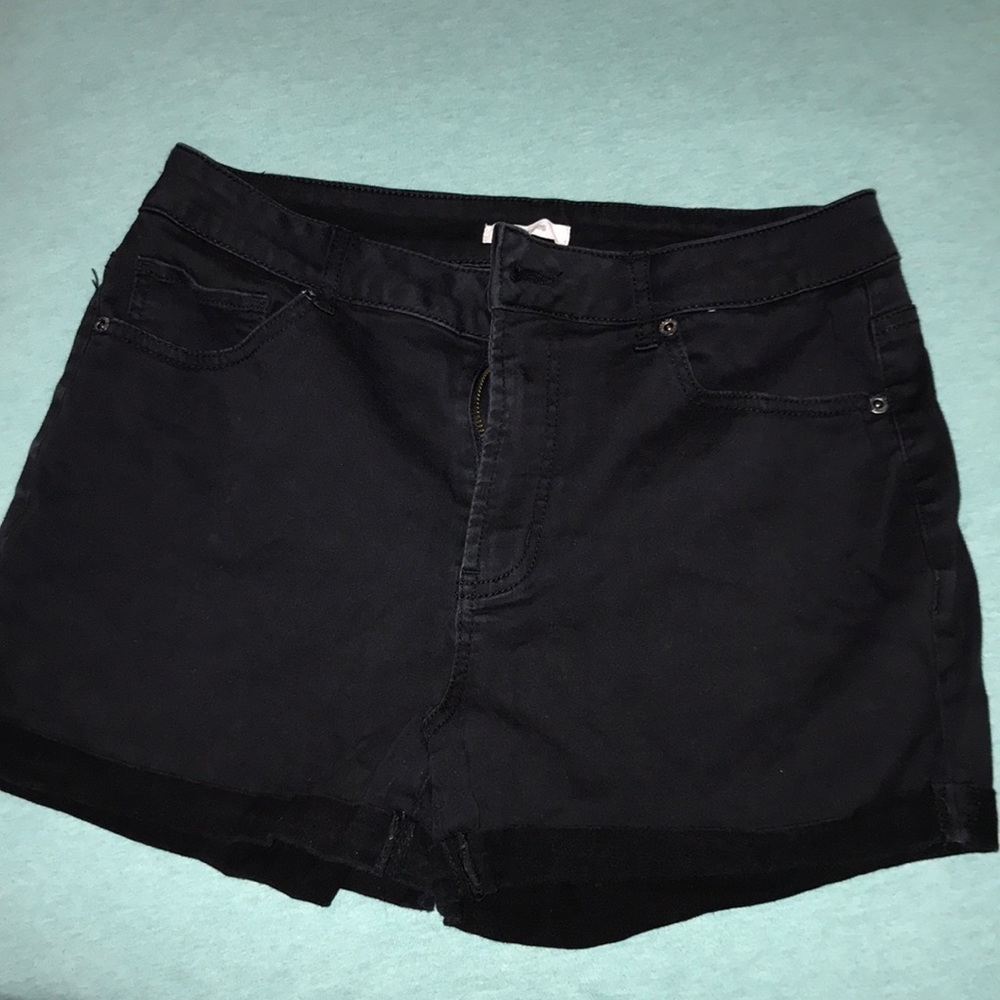 Maurices Black Denim Shorts